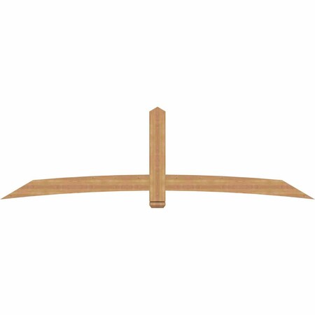 Ekena Millwork Bellingham Timber Gable Bracket, Western Red Cedar, 108"W x 31 1/2"H x 1 1/2"D x 5 1/2"F, 7/12 Pitch GBW108X31X0206BEL00SWR